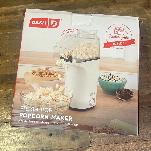 Hot Air Popcorn Popper Maker with Measuring Cup to Portion Popping Corn Kernels - Picture 6 of 7